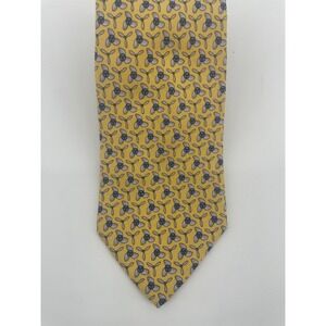 Vineyard Vines Martha's Vineyard Necktie Yellow Boat Propeller Silk Made in USA